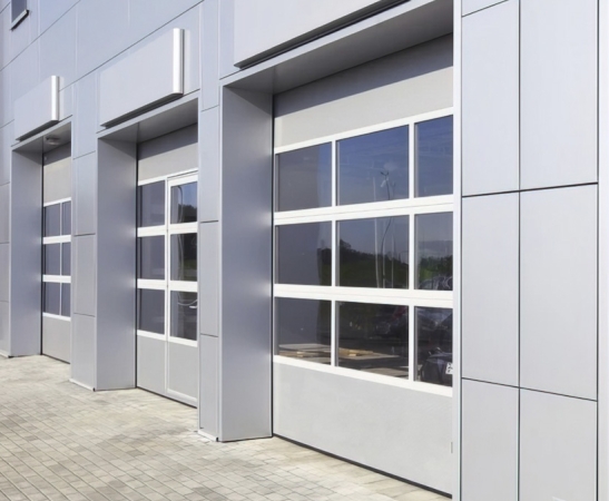 Панорамные ворота Алютех Alutrend в Хадыженске